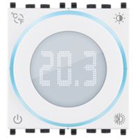 White IoT connected wheel thermostat