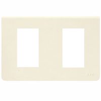 Ave 45P62 Blanc 45 - placa 2 módulos blanco blanc