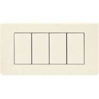 Ave 45P64 Blanc 45 - placca 4 moduli bianco blanc