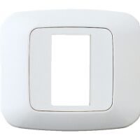 Ave 45P21BB Sistema 45 - plaque de recouvrement 1 module blanc banquise
