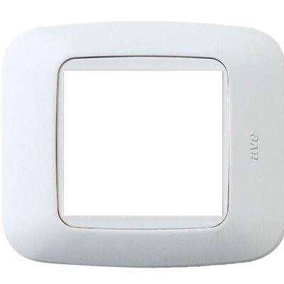 Ave 45P22BB Sistema 45 - plaque de recouvrement 2 modules blanc banquise