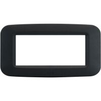 Ave 45PY04GN Sistema 45 - 4-module cover plate in noir grey