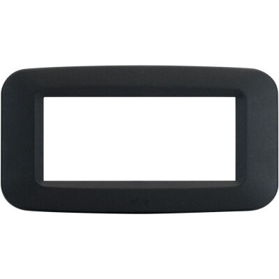 Ave 45PY04GN Sistema 45 - placca 4 moduli grigio noir