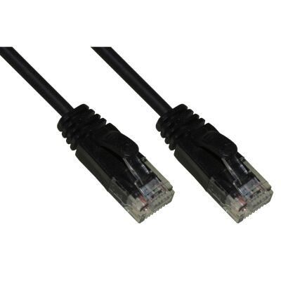 Emmegi LK6U020BLS – 2m black cat6 UTP network cable