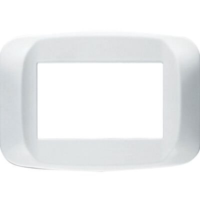 Ave 45PB03BB Sistema 45 - placca 3 moduli bianco banquise