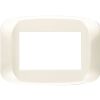 Ave 45PB03BP Sistema 45 - white and white 3-module cover plate