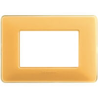 Matix - Colors 3-place technopolymer plate, amber colour