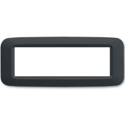 Ave 45PY06GN Sistema 45 - 6-module cover plate in noir grey