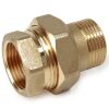 Giacomini R18Y002 - racor recto de tres piezas F/M 3/8