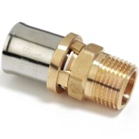 Giacomini RM107Y043 - straight male threaded fitting 3/4 x (16 x 2)