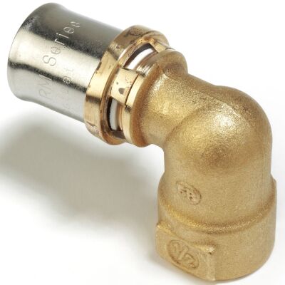 Giacomini RM129Y049 - Racor hembra curvo 90° 3/4 x (26 x 3)