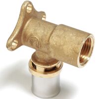Giacomini RM139Y037 - Racor codo 90° hembra 1/2 x (20 x 2)