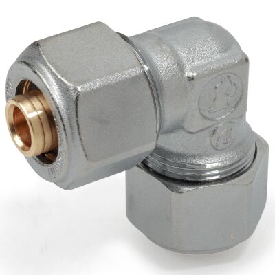 Giacomini R561MX048 - 90° curved fitting for plastic pipes 16 x 2
