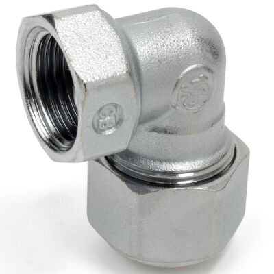Giacomini R563MX062 - 90° curved female fitting 3/4 x (26 x 3)