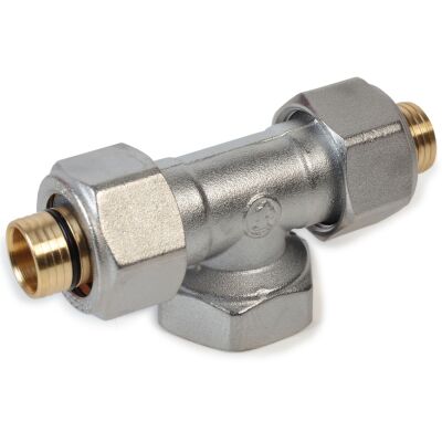 Giacomini R569MX062 - female T fitting (26 x 3) x 3/4 x (26 x 3)