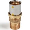 Giacomini RM107Y237 - Racor recto multigas macho 1/2 x (20 x 2)