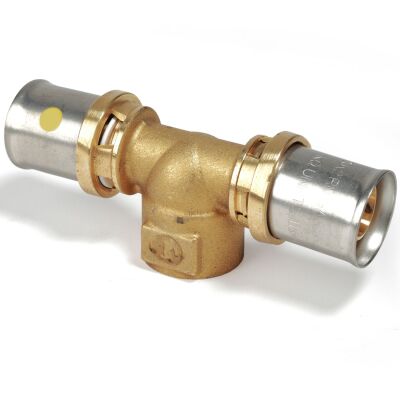 Giacomini RM154Y249 - Multigas female T fitting 3/4 x (26 x 3)