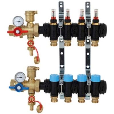Giacomini R553FP207 - polymer manifold kit 1 x 3/4E /7