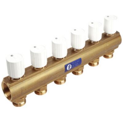 Giacomini R553VY002 - collecteur de distribution en laiton 1 x 18 /2