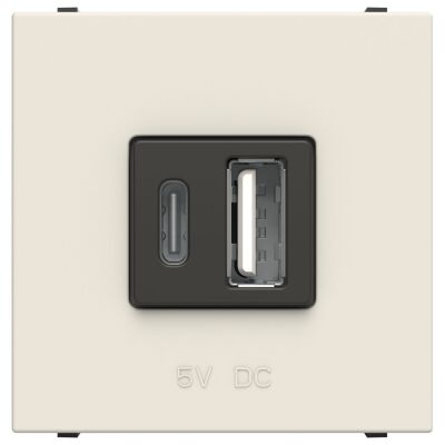 ABB Z1166BL Zenit - Cargador USB A+C
