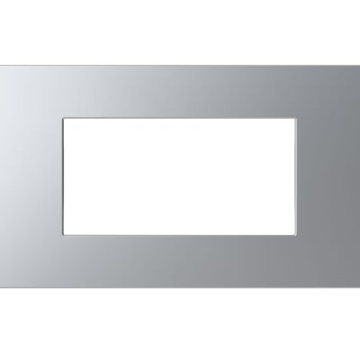 ABB Z0400PL Zenit - 4 module silver plate
