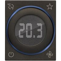 Linea - black home automation chronothermostat