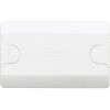 White lid for 4-seater rectangular box with screws