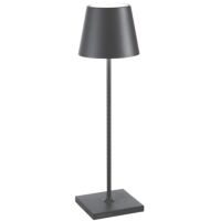 Zafferano LD0340N3 - Lámpara de mesa Poldina Pro gris oscuro