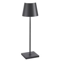 Zafferano LD0340N3 - Lampe de table Poldina Pro gris foncé