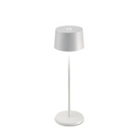 Zafferano LD0850B3 - lámpara de mesa Olivia Pro blanca