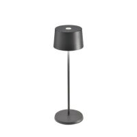 Zafferano LD0850N3 - lampada da tavolo Olivia Pro grigio scuro