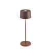 Zafferano LD1850R3 - Lámpara de mesa Olivia Pro corten