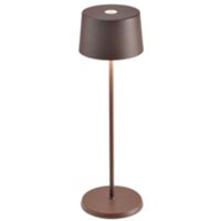 Zafferano LD1850R3 - Lampe de table Olivia Pro en corten