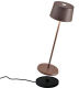 Zafferano LD1850R3 - Lámpara de mesa Olivia Pro corten
