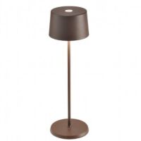 Zafferano LD1850R3 - lampada da tavolo Olivia Pro corten