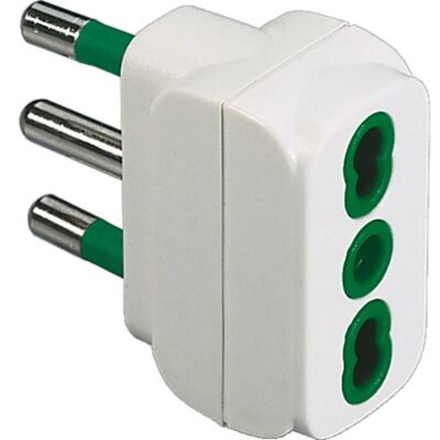 Fanton 82110 - adattatore con spina italiana 16A bianco