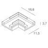 Novalux 100968.99 – connecteur angulaire pour ruban LED 2Strip - 10 pcs