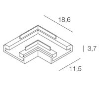 Novalux 100968.99 - connettore strip led angolato 2Strip