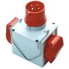 Fanton 73111 - adaptador de enchufe industrial rojo