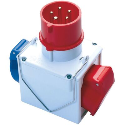 Fanton 73112 - blue/red industrial plug adapter