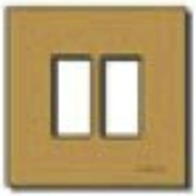 Vimar 08606.BR 8000 - Plaque aluminium clipsable bronze 2 places
