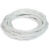 Fanton 93807 - white silk braid cable 3G1.00 - 100m
