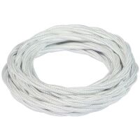 Fanton 93807 - cavo a treccia in seta bianco 3G1 - 100m