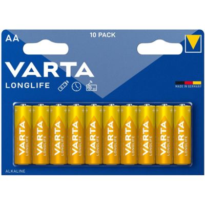 Varta 04106101461 - Pila alcalina AA de 1,5 V - blíster de 10