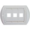 Fanton 23952 - placa keystone 3 salidas blanca