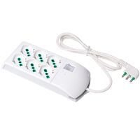 Fanton 410340 - multi-socket with 6 P40 sockets and S17 plug white