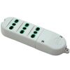 Fanton 41012 - regleta con 3 tomas P17/11 sin cable blanco