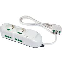 Fanton 42110 - power strip with 2 P40 sockets and 4 P17/11 sockets white