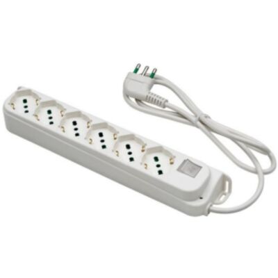 Fanton 40430 - multi-socket with 6 P40 sockets and S17 plug white