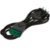 Fanton 92701 - extensión lineal 5m 3G1 negro
